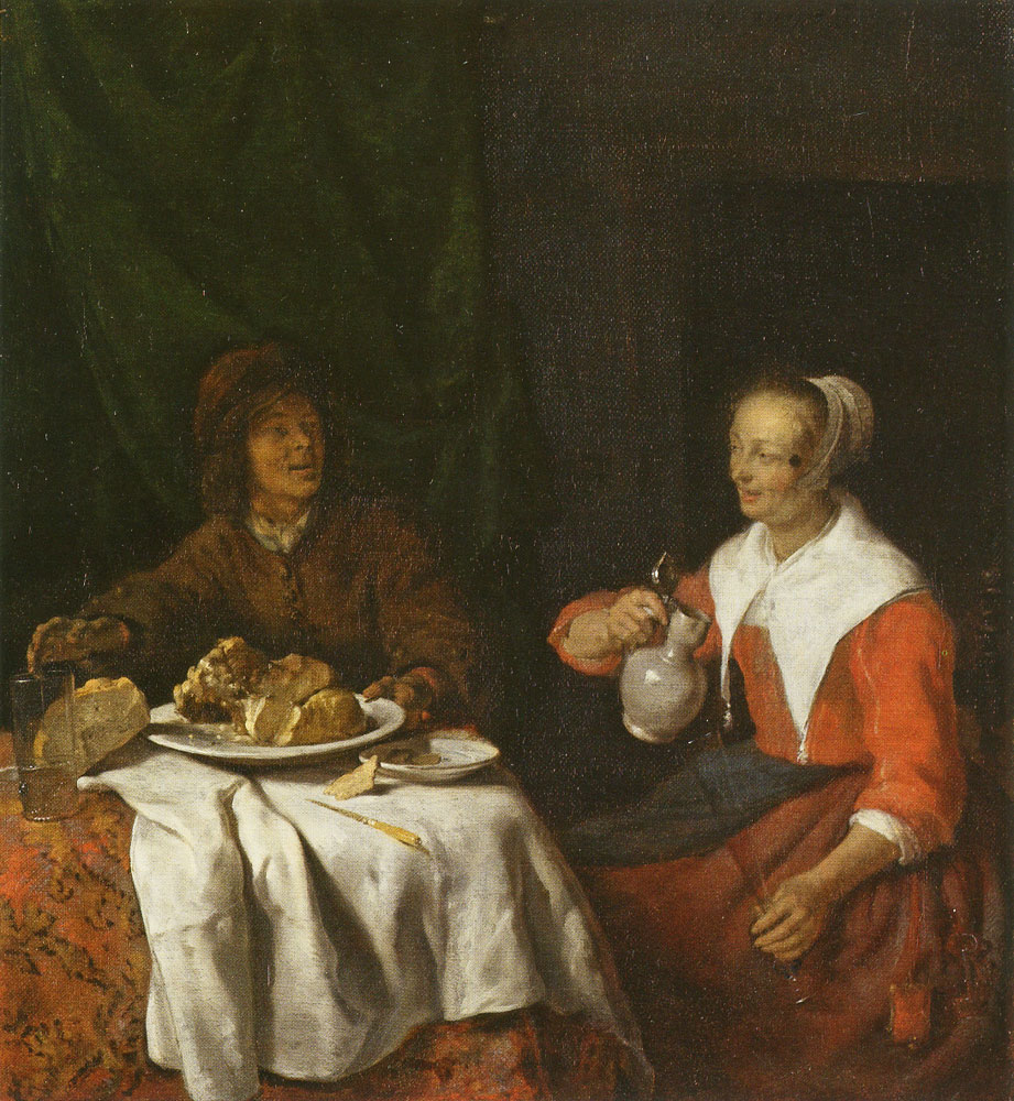 Gabriel Metsu - A Man and a Woman Sharing a Meal