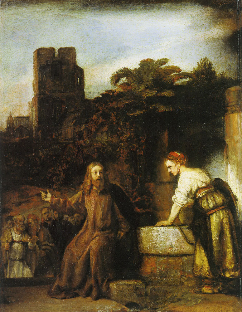 Rembrandt workshop - Christ and the Woman of Samaria