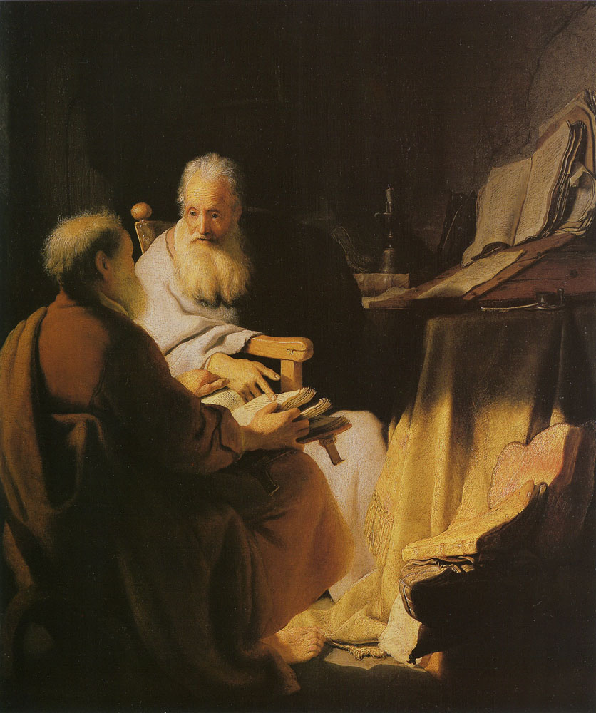 Rembrandt - Two Old Men Disputing
