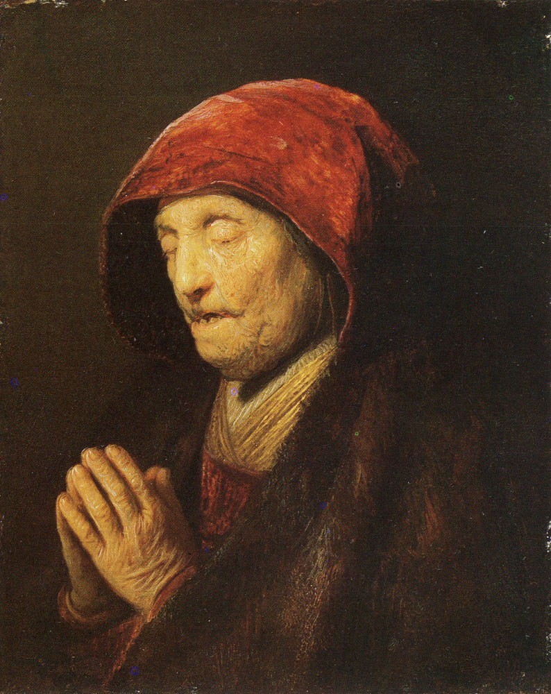 Rembrandt - Old Woman at Prayer