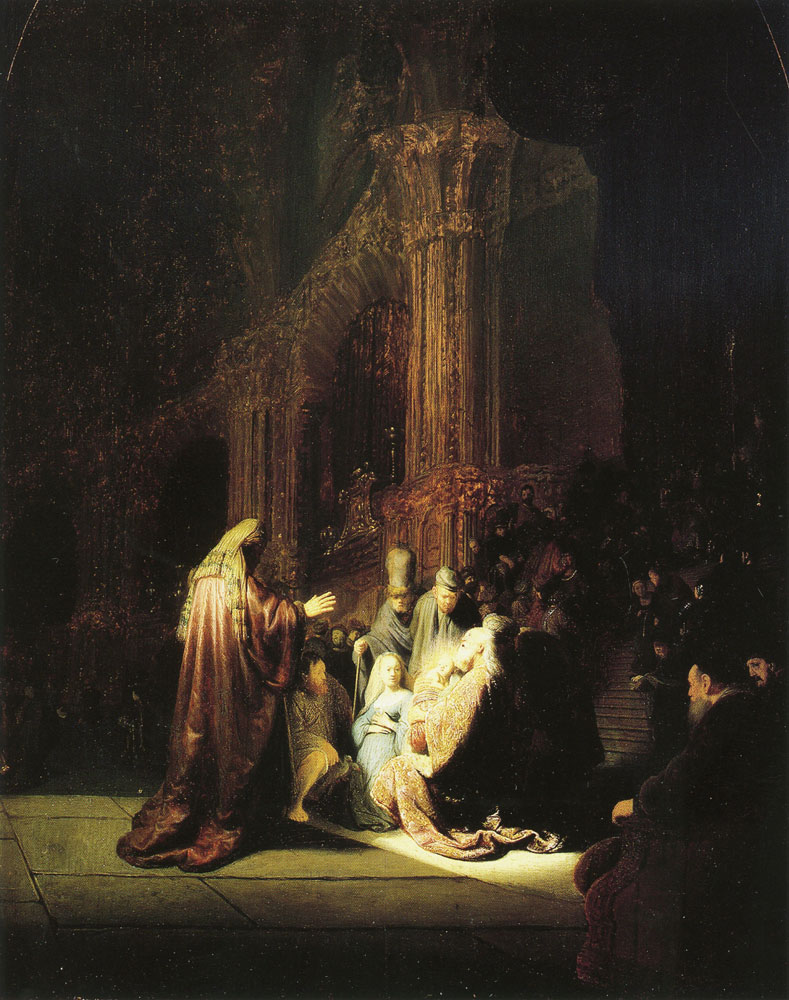 Rembrandt - The presentation of Jesus in the temple