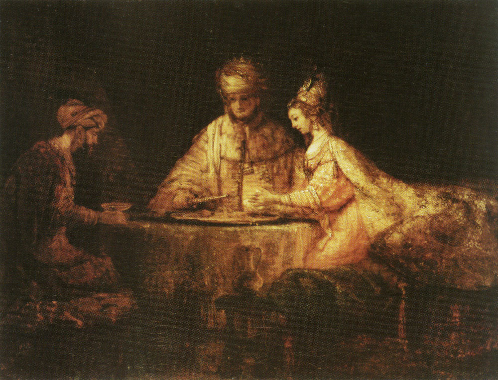 Rembrandt - Banquet of Queen Esther