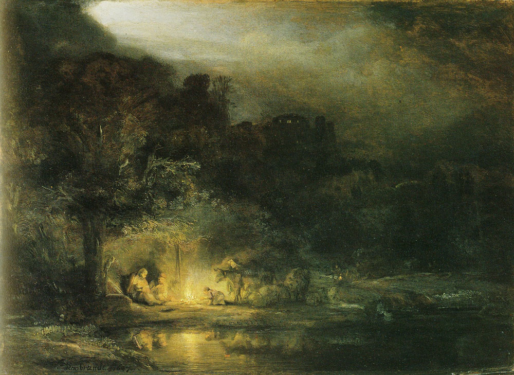 Rembrandt - The Rest on the Flight into Egypt
