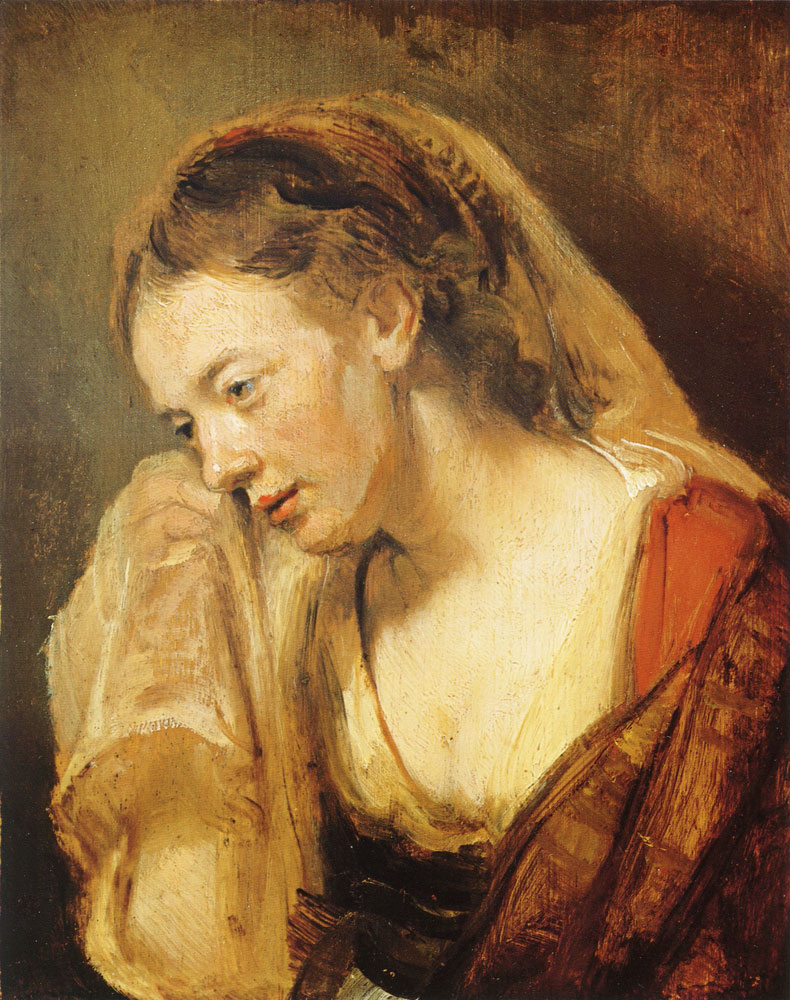 Rembrandt - Study of a crying woman