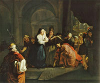 Gabriel Metsu Christ and the Woman Taken in Adultery