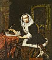 Gabriel Metsu A Woman Writing a Letter