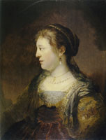 Govert Flinck Portrait of a Woman in Profile