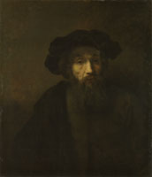Rembrandt A Bearded Man in a Cap