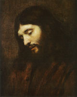 Attributed to Rembrandt and Studio Head of Christ