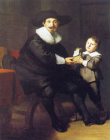 Rembrandt Jean Pellicorne with his Son Caspar