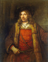 Rembrandt Man in a Fur-lined Coat