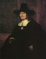 Rembrandt Portrait of a Man in a Tall Hat