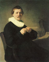 Rembrandt Portrait of a Man Trimming His Quill
