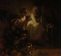 Rembrandt Peter denouncing Christ