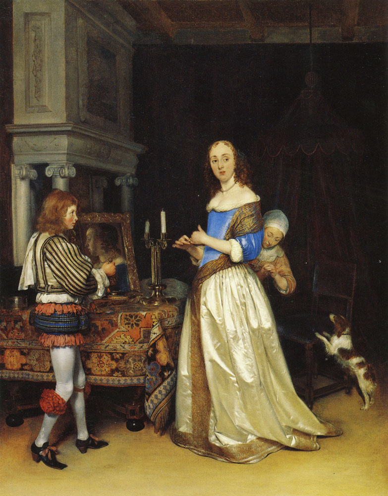 Gerard ter Borch - A lady at her toilet
