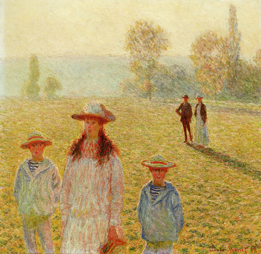 Claude Monet - The Stroll at Giverny