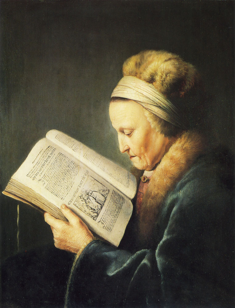 Gerard Dou - Old Woman Reading