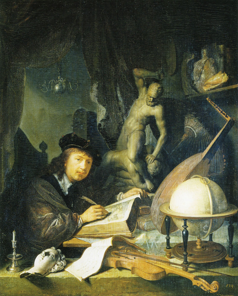 Gerard Dou - Self-Portrait of the Artist in his Art Cabinet