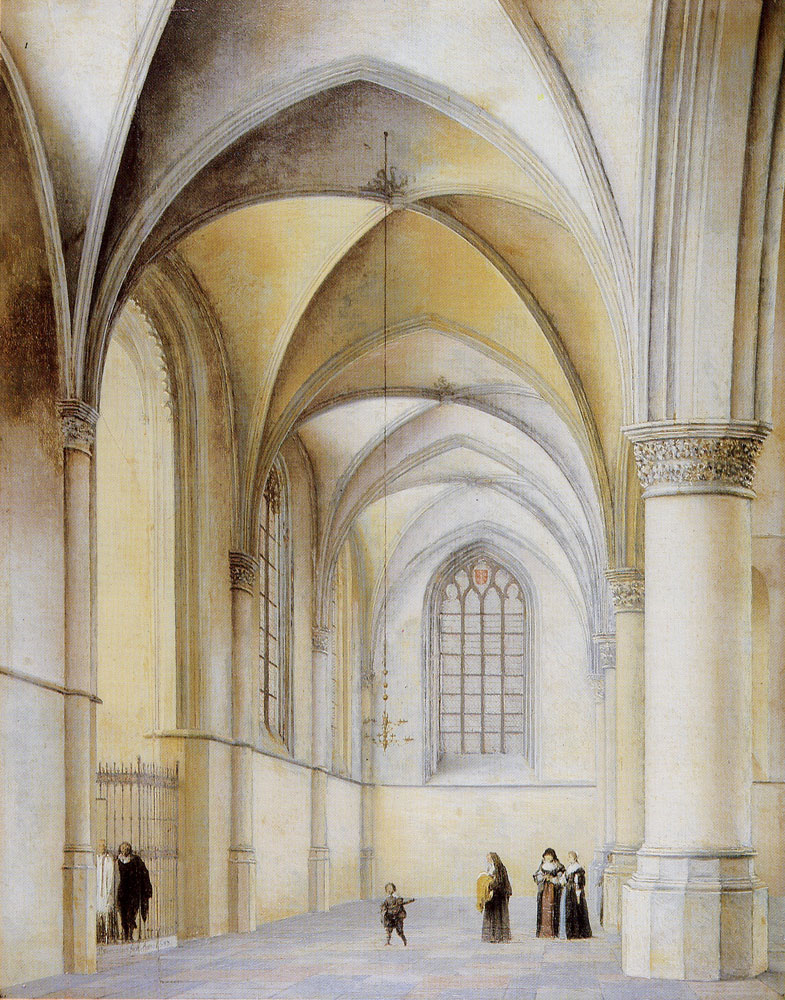 Pieter Saenredam - South aisle of the St. Bavokerk, Haarlem
