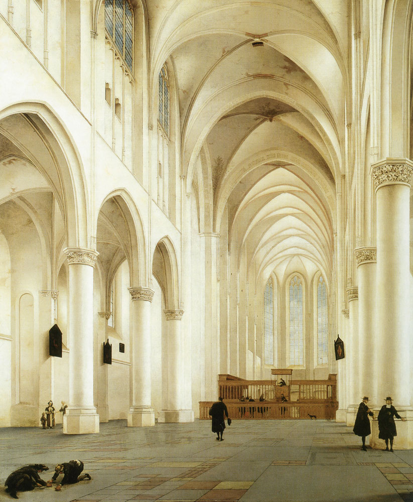 Pieter Saenredam - Nave and choir of the St. Catharijnekerk, Utrecht