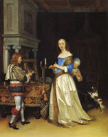 Gerard ter Borch A lady at her toilet