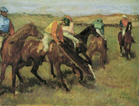 Edgar Degas Before the race