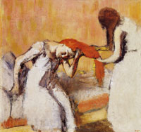 Edgar Degas Combing the hair