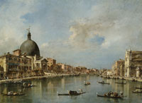 Francesco Guardi The Grand Canal with San Simeone Piccolo and Santa Lucia