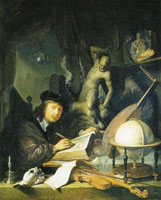 Gerard Dou Self-Portrait of the Artist in his Art Cabinet