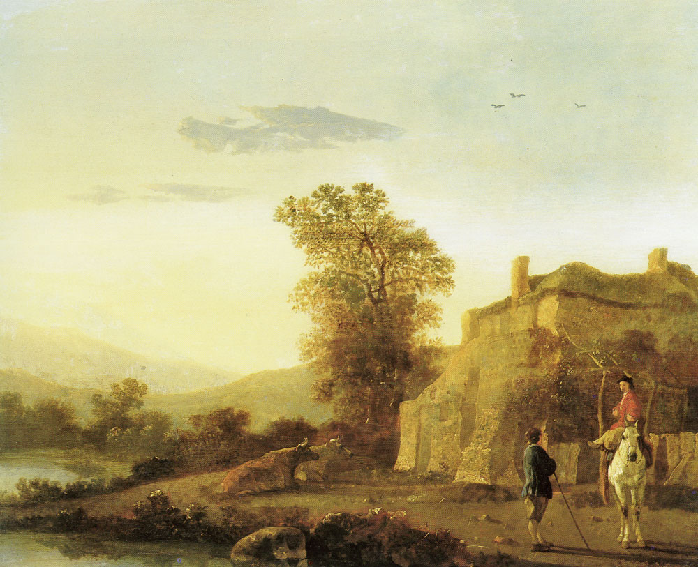 Abraham van Calraet - Landscape with horseman