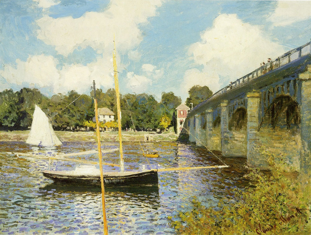Claude Monet - The highway bridge at Argenteuil