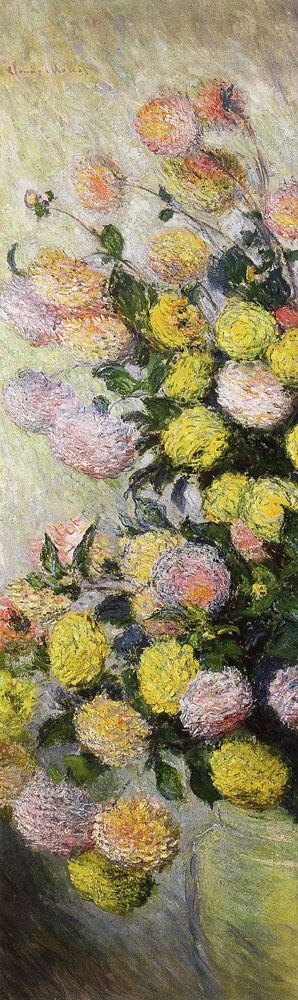 Claude Monet - Vase of dahlias