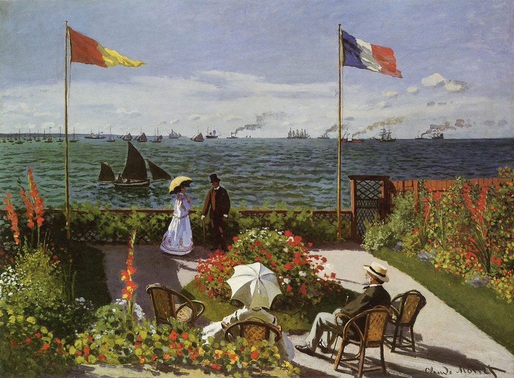 Claude Monet - Garden at Sainte-Adresse