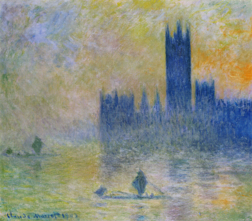 Claude Monet - The Houses of Parliament (Effect of Fog)