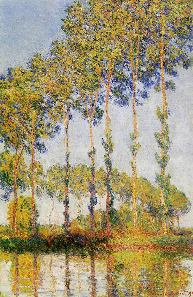 Claude Monet - Poplars along the River Epte, Autumn
