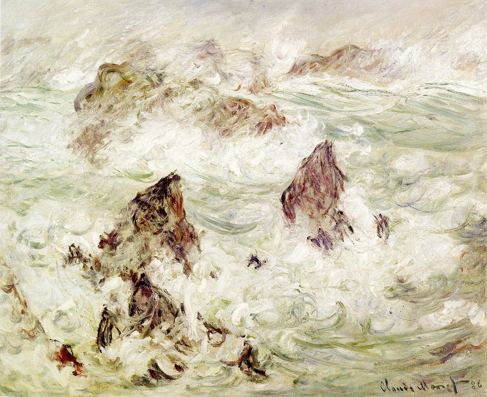 Claude Monet - Storm at Belle-He