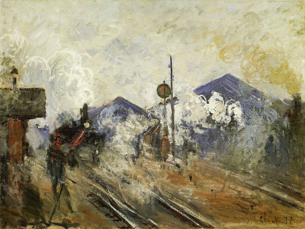 Claude Monet - Tracks outside Saint-Lazare Station