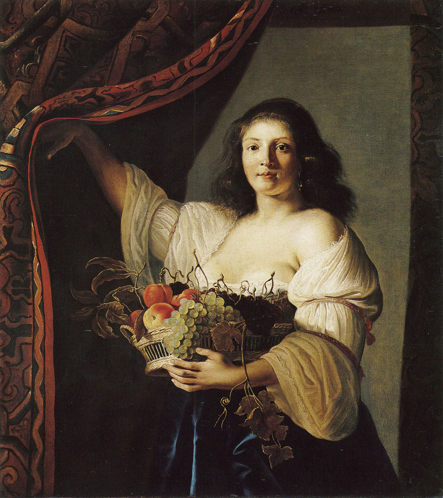 Christiaen Gillisz. van Couwenbergh - Woman with a basket of fruit