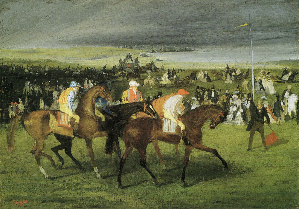 Edgar Degas - At the races: The start