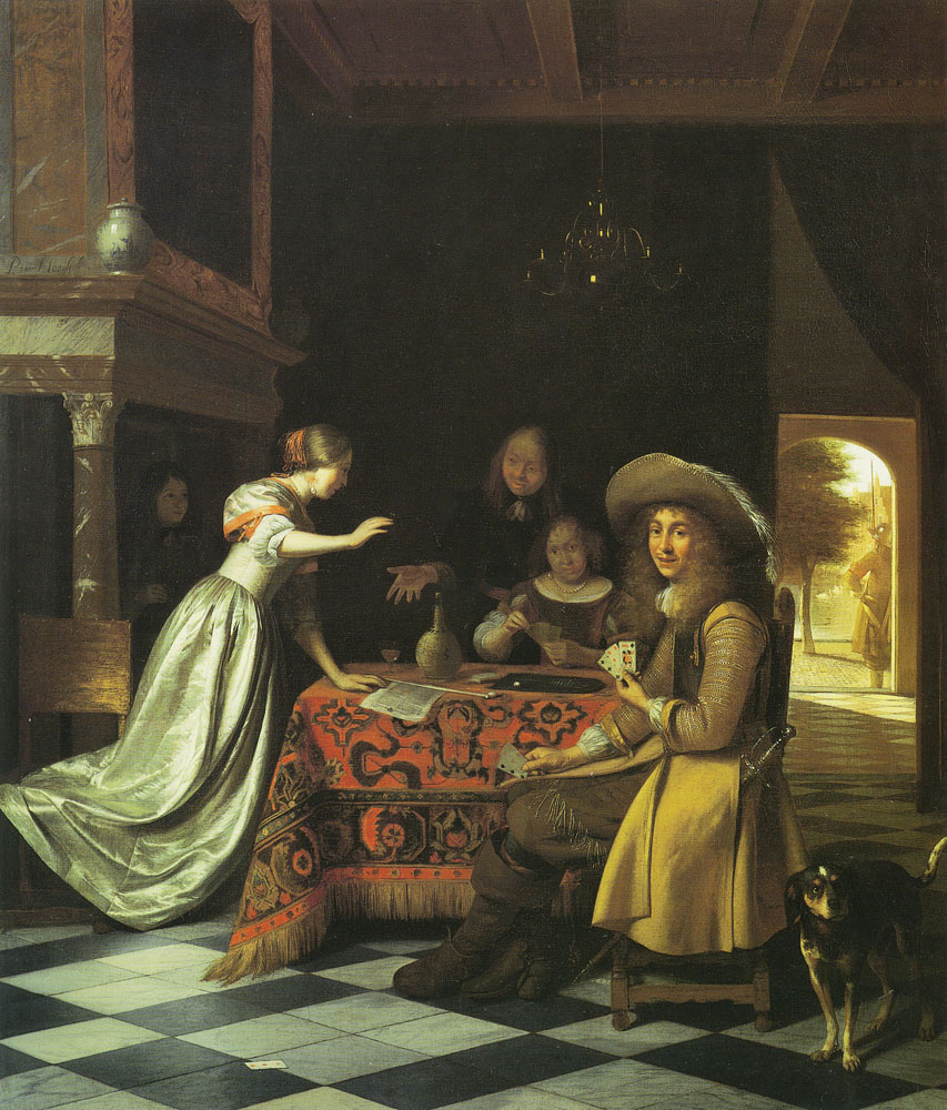Pieter de Hooch - Card Players at a Table