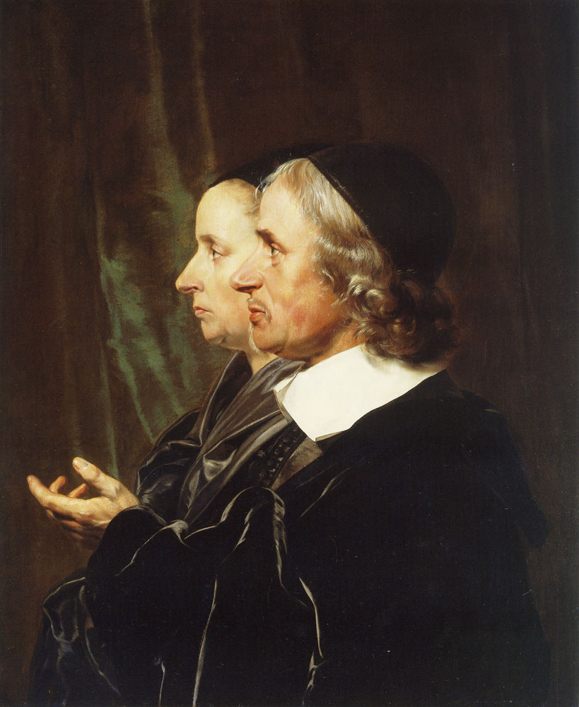 Jan de Bray - Double Portrait of Salomon de Bray and Anna Westerbaen