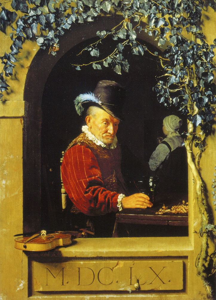 Frans van Mieris the Elder - The old violinist