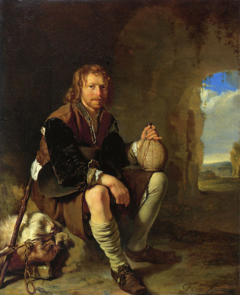 Frans van Mieris the Elder - The resting traveler