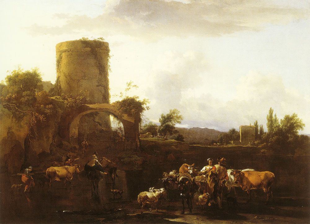 Nicolaes Berchem - Italian Landscape