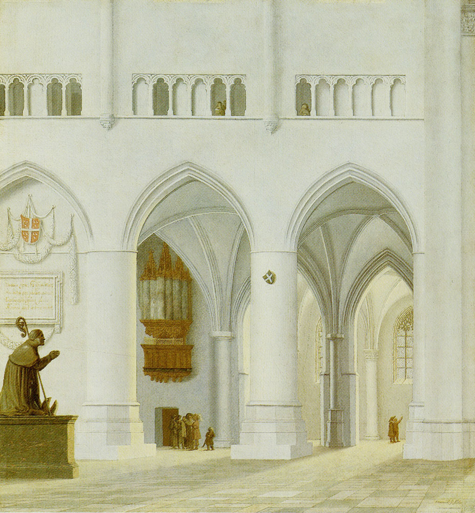 Pieter Saenredam - View across the choir of the St. Bavokerk, Haarlem