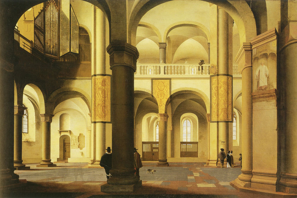 Pieter Saenredam - View across the nave of the Mariakerk, Utrecht
