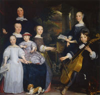 Abraham van den Tempel Portrait of David Leeuw and his Family