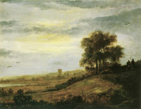 Aelbert Cuyp Landscape in waning light