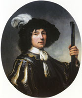 Aelbert Cuyp Portrait of a man with a rifle