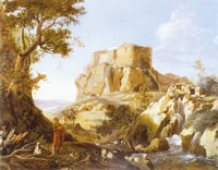 Bartholomeus Breenbergh Landscape with figures